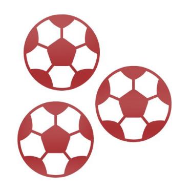 Imagem de Adesivo Vinílico Bolas de Futebol  Decoração Fácil e Rápida - R9 Decor