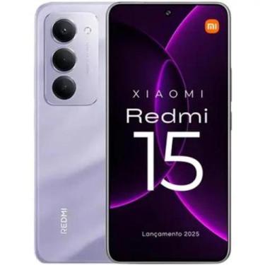 Imagem de Xiaomi Redmi 15 Tela 144Hz 50MP camera IA 256GB 8GB Smartphone - Roxo