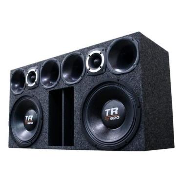 Imagem de Caixa Regua Som Automotivo Falante Triton 620 Rms Corneteira - OESTESO