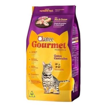 Imagem de Ração Quatree Gourmet gatos castrados mix de carnes 10.1kg - Congratul
