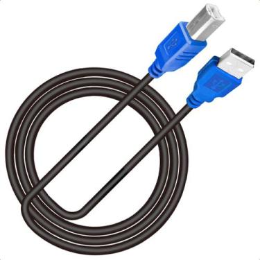 Imagem de Cabo USB 2 0 A Macho Para B Macho 1 5 Metros Para Impressora Alta Velo
