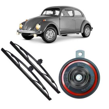 Imagem de Buzina Paquerinha Bibi + Palheta Parabrisa 9,5" Fusca 53/75 - VETOR