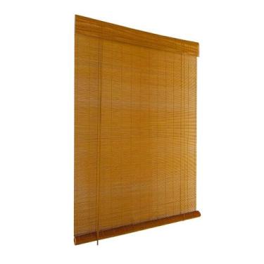 Imagem de Persiana Horizontal Hanoy Bambu Cortina Rolo Janela Casa Quarto Sala 1