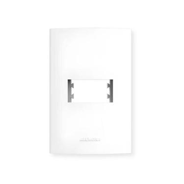 Imagem de Placa 4x2 com Suporte para 1 Módulo Horizontal - Alumbra