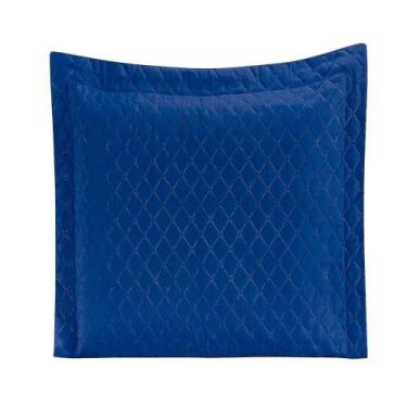 Imagem de Porta Travesseiro Requinte Liso Azul Royal Enxovais Aquarela
