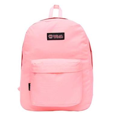Imagem de Mochila de Costas Escolar Juvenil Cores Escola Aulas Cor:Rosa - Genéri