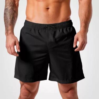 Imagem de Short Masculino Tactel Praia Liso Academia Piscina Esportes - Obstinat