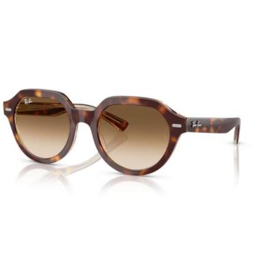 Imagem de Óculos de Sol Ray-Ban 0RB4399 Gina  Unissex Moderno, Havana claro