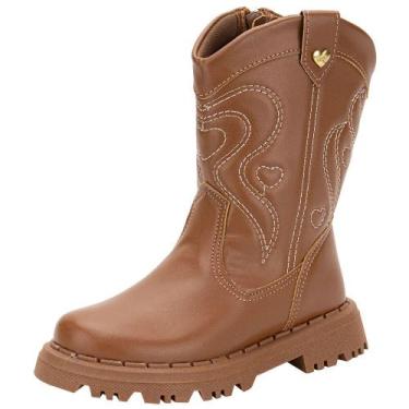 Imagem de Bota infantil country nilqi 1907, Caramelo, 26
