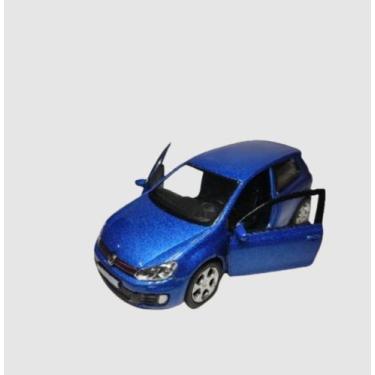 Imagem de Carrinho Miniatura De Metal Golf Gti Volkswagen Escala 1/32, Azul