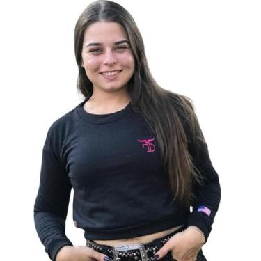 Imagem de Moletom Cropped Nevada  Brand Western, GG, Preto