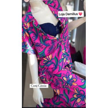 Imagem de Pijama feminino modelo americano com botões - Malu pijamas (Loja Demil