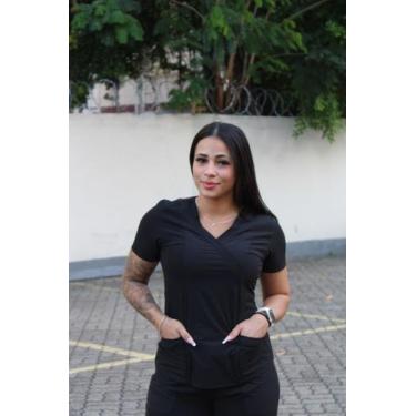 Imagem de Conjunto pijama hospitalar  lunna linha luxo - JS UNIFORMES, G