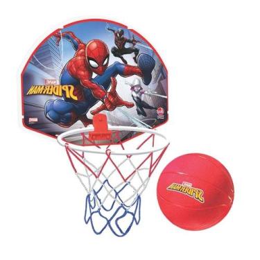 Imagem de Tabela E Bola De Basquete Homem Aranha Lider - Líder Brinquedos
