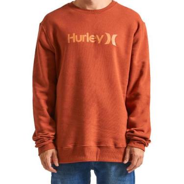 Imagem de Moletom Hurley Careca One&Only WT24 Masculino Vermelho, Vermelho, M