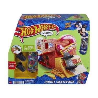 Imagem de Conjunto Hot Wheels Skate De Dedo Mattel - 194735057757, Donut skatepa
