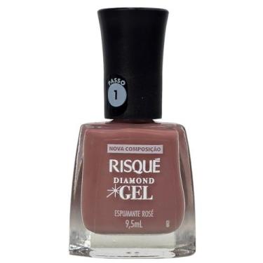 Imagem de Esmalte Espumante Rosé Diamond Gel Risque 9,5ml - Risqué