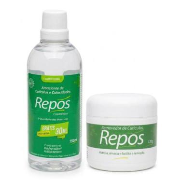 Imagem de Kit Amaciante 150ml e Creme Removedor de Cutículas 120g Repos - Repos 
