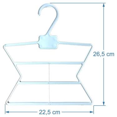 Imagem de 25 Cabide Infantil Bebê Corpo (22x26cm) - Plastidon