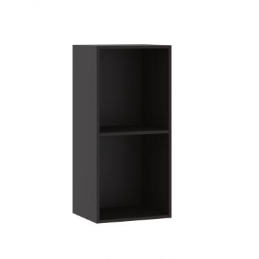Imagem de Nicho Slim sem Porta 0 Gavetas MDP 40cm Preto Luciane Móveis Linha Organizador Parede