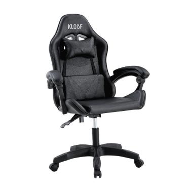 Imagem de Cadeira Gamer Kloof KL1 Reclinável 135 graus  Giratória 360 graus  com Apoio Lombar e Pescoço Preto