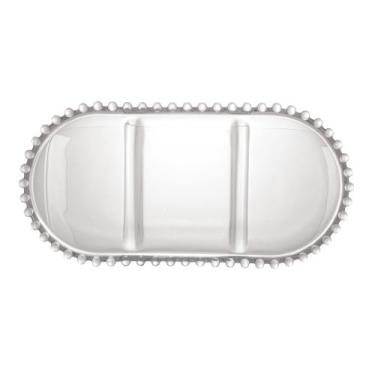 Imagem de Petisqueira Pearl Oval 3 Divisões Wolff, Transparente