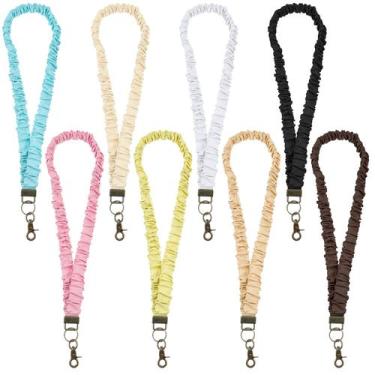 Imagem de Conjunto de 8 Cordões Scrunchie Douaowoc 48 cm