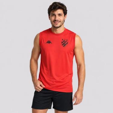 Imagem de Regata Kappa Sport Recife Supporter Essence 2026 Vermelha, EG