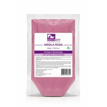 Imagem de Argila Roxa Dermare 250g 100% Natural Facial e Corporal