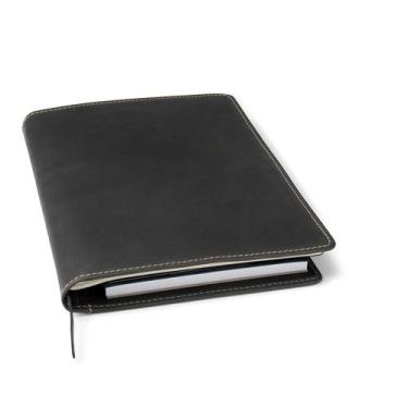 Imagem de Capa de Couro para Caderno Theodore B5 20x27 cm Vintage Preto