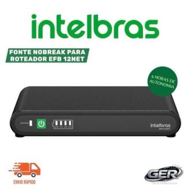 Imagem de EFB 12NET Fonte Nobreak para Roteadores Intelbras, 12V