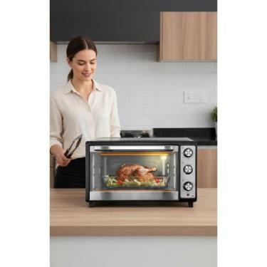 Imagem de Forno Elétrico 65L Inox 1800W - Cozinha Profissional - Congratulations