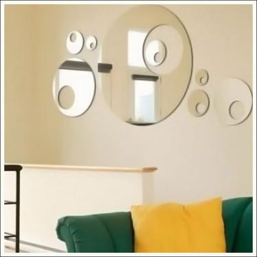 Imagem de Espelho Bolas Decorativas Acrílico Para Sala Jantar Quarto