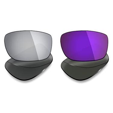 Imagem de 2 pares de lentes polarizadas de substituição da Mryok para óculos de sol Oakley Canteen 2014 – Opções