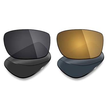 Imagem de 2 pares de lentes polarizadas de substituição da Mryok para óculos de sol Oakley Splinter – Opções