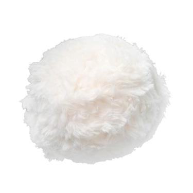 Imagem de LoveinDIY 32 metros de fio de lã grossa de pele sintética para projetos de tricô e crochê – Branco