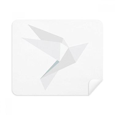 Imagem de Pano de limpeza White Origa com estampa de pombo limpador de tela 2 peças de tecido de camurça