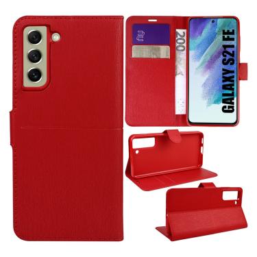 Imagem de Capa Carteira Couro VERMELHA para Galaxy S21 FE G990 - Cell In Power25