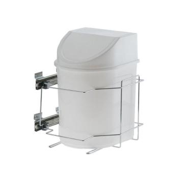 Imagem de Lixeira Deslizante 12 Litros Fixação Lateral Armário Schmitt