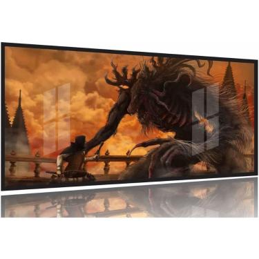 Imagem de Quadro Decorativos Bloodborne 130x60 Moldura Preta 2x2