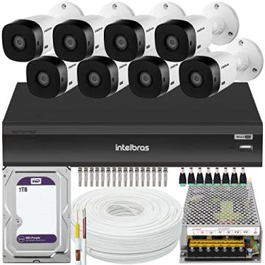 Imagem de Kit Cftv Intelbras 8 Câmeras vhl 1220 Full HD 3008 1T Purple