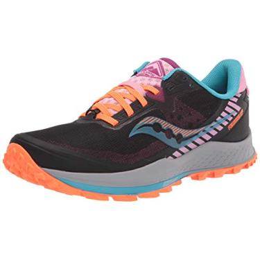Imagem de Saucony Tênis de corrida feminino Core Peregrine 11 Trail, Preto futuro, 5.5