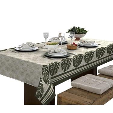 Imagem de Toalha De Mesa Linhão Para Mesa De 8 Lugares Retangular Estampa Costela De Adão