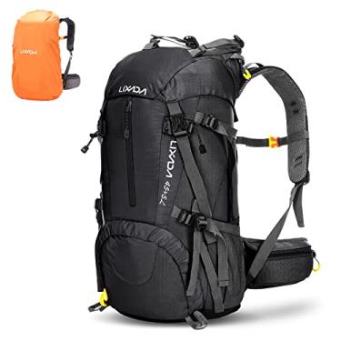 Imagem de Mochila, Moniss Mochila 50L Resistente à Água Esportes ao Ar Livre Caminhadas Camping Viagem Mochila Montanhismo Escalada Mochila Trekking Bag Mochila com Capa de Chuva