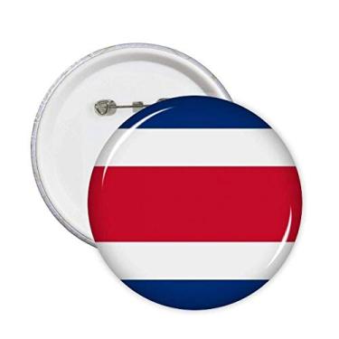 Imagem de Broche de bandeira nacional da Costa Rica da América do Norte Emblema de botão de decoração 5 peças