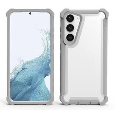 Imagem de KVIBEO Capa para Samsung Galaxy S23 Ultra/S23 Plus/S23, capa transparente com câmera protetora contra impacto, redução de choque, não amarela, antidigitais, anti-queda, 6, S23Plus