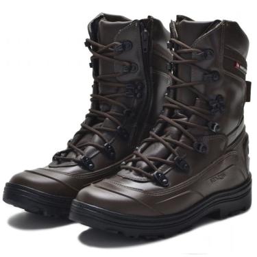 coturno militar marrom masculino