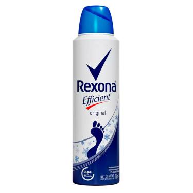 Imagem de Desodorante para os pés Rexona Efficient Antibacterial 24h Aerosol com 153ml 153ml
