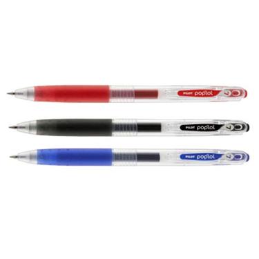 Imagem de Caneta Pilot Gel Pop'Lol Preto Azul e Vermelho