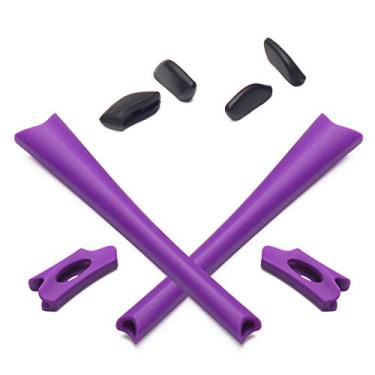 Imagem de Mryok Kits de substituição de fones de ouvido para óculos de sol Oakley Flak Jacket/Flak Jacket XLJ/Flak Jacket Asian Fit - Roxo
